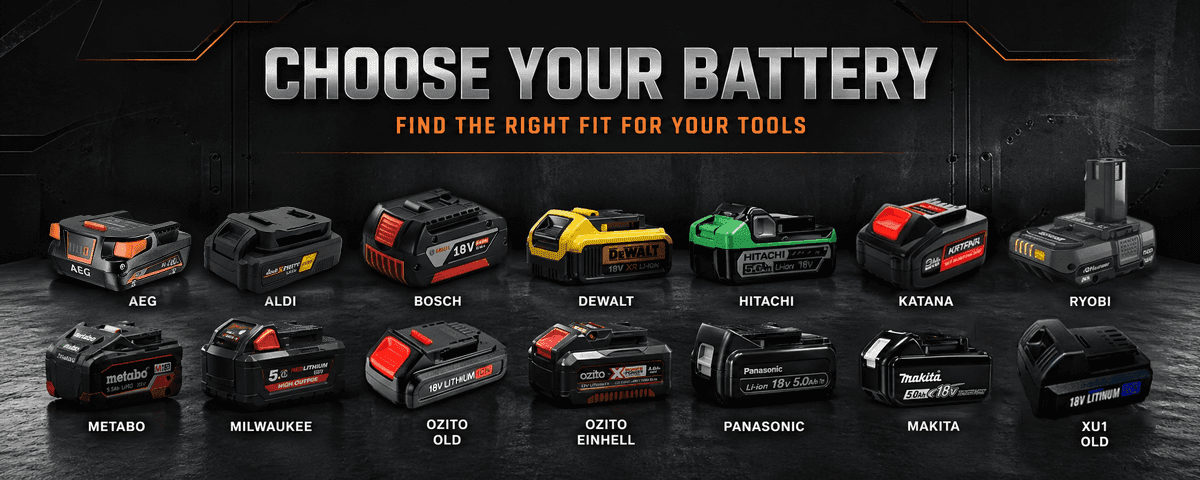 SGS 18V battery adapter and tool range